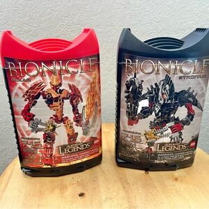 Lego Bionicle 8984 8985 /  Ackar & Stronius Glatorian Legends / OVP *Incomplete